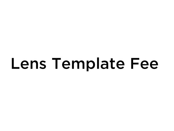 Photo1: Lens Template Fee (1)
