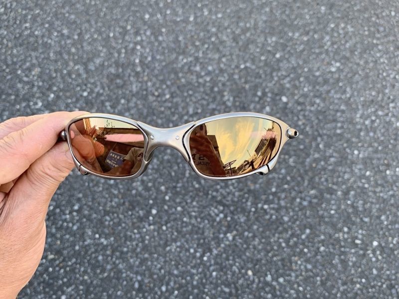 Oakley Juliet X Metal Titanium Gold Iridium Sunglasses