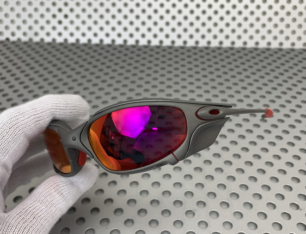 Replacement Side Blinders for Oakley Juliet sunglasses Double x metal Gray black